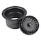Nantucket Sinks 3.5 Inch Extended Flange Disposal Kitchen Drain in Matte Black 3.5EDF-MBL - alternate 1